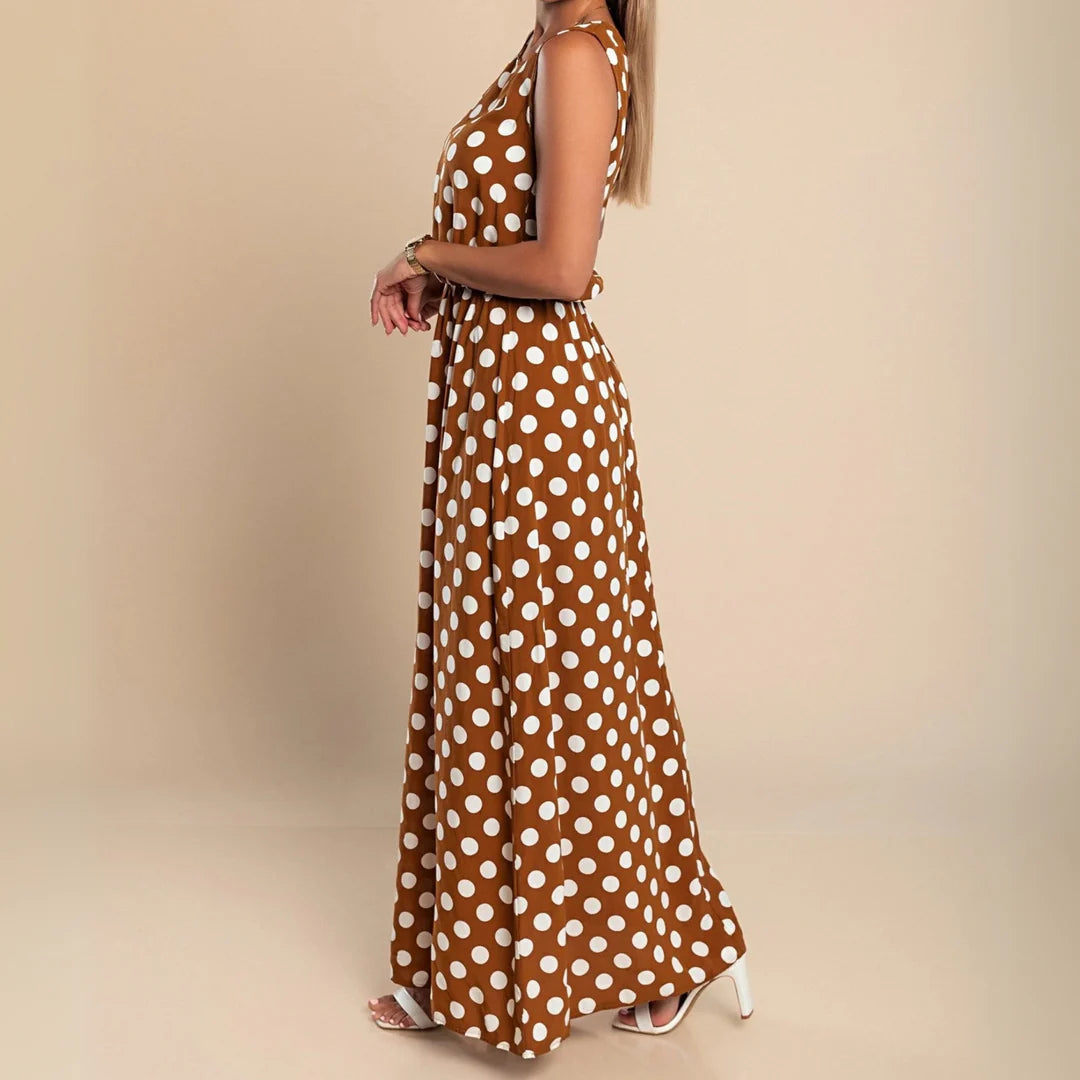Avery Polka Dot Flow Maxi Dress
